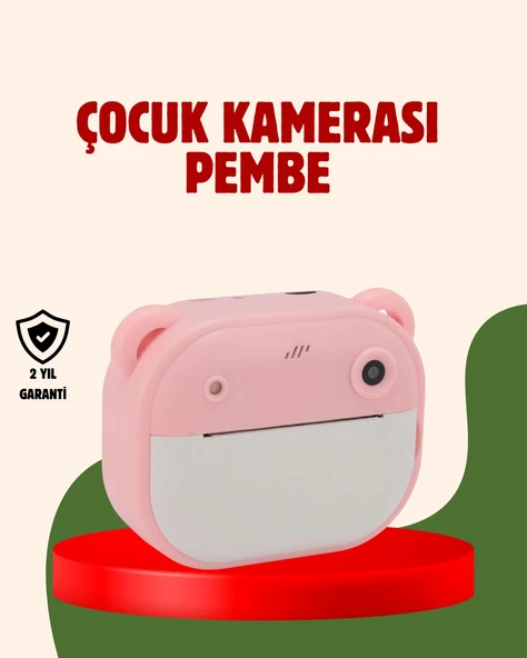 Çocuklar İçin Şipşak Yazıcı Kamera 24MP HD Çift Lensli Termal Baskılı ürün görseli 1