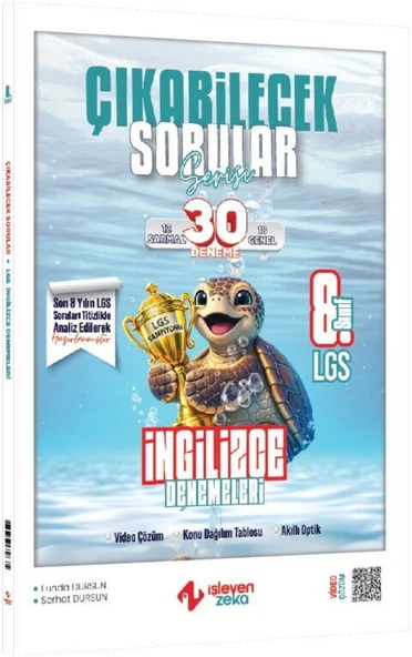 8. Sınıf LGS İngilizce Çıkabilecek Sorular Denemeleri İşleyen Zeka ürün görseli 1