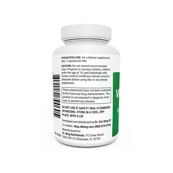 DR.BERG Vitamin B1 60 Capsules - Resim 2