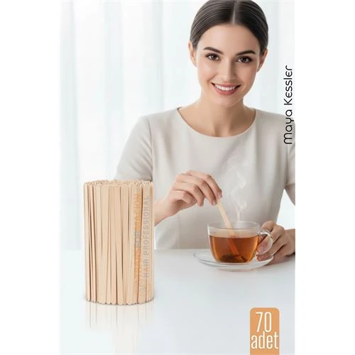 Ahşap Karıştırıcı Kaşık – 70'li Paket | Çay, Kahve ve Servis İçin Hijyenik ve Pratik! 722317 ürün görseli 1
