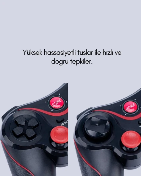 Ergonomik Tasarımlı Çok Yönlü Wireless Gamepad - Resim 4