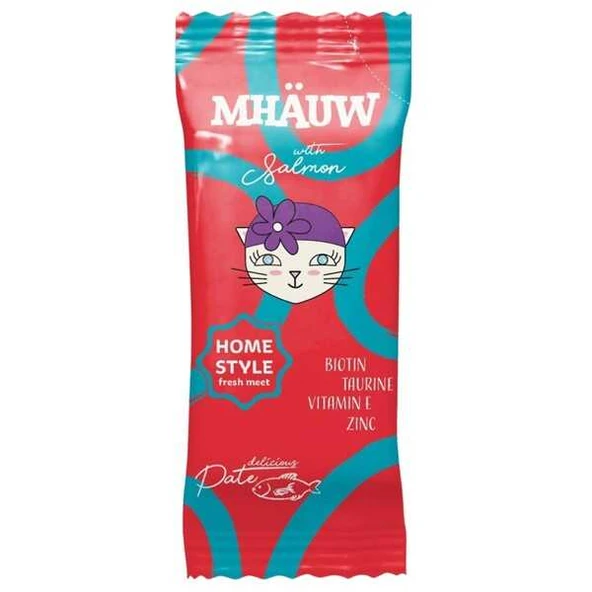 Mhauw Pouch Pate Salmon Kedi Yaş sı 80 Gr ürün görseli 1