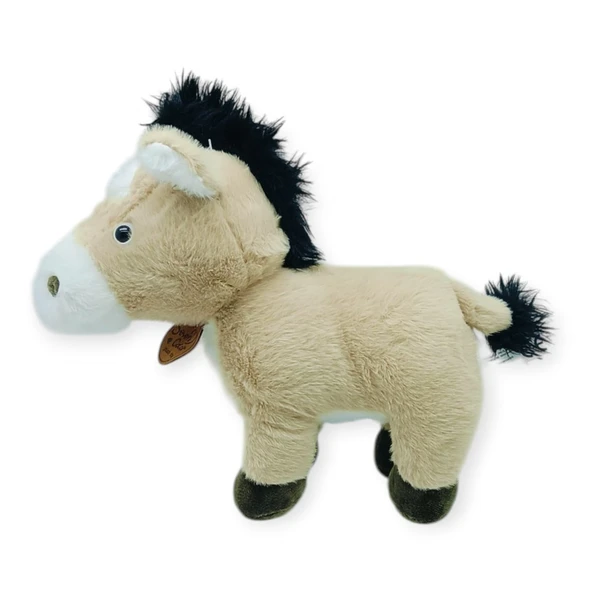 Peluş Hayvanlar Sesli 30 cm At - Bej - 1 ADET ürün görseli 1