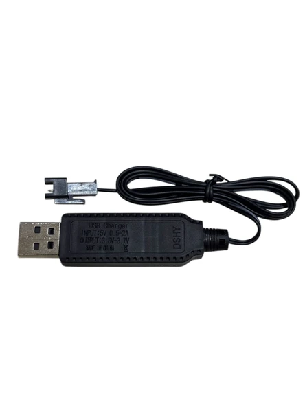 Sertec 3.7V Li-ion SM-2P Soket Oyuncak Bataryası USB Şarj Kablosu ürün görseli 1