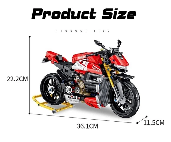 Streetfighter Motor Modeli Yapım Seti – 981 Parça - Resim 6