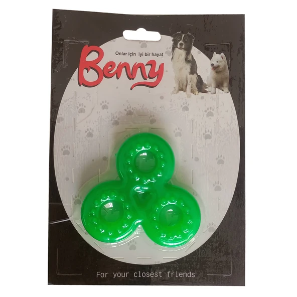 Benny Köpek Oyuncağı Üçlü H 9 x 9 cm Yeşil ürün görseli 1
