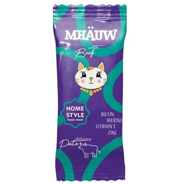 Mhauw Pouch Pate Beef Kedi Yaş sı 80 Gr ürün görseli 1