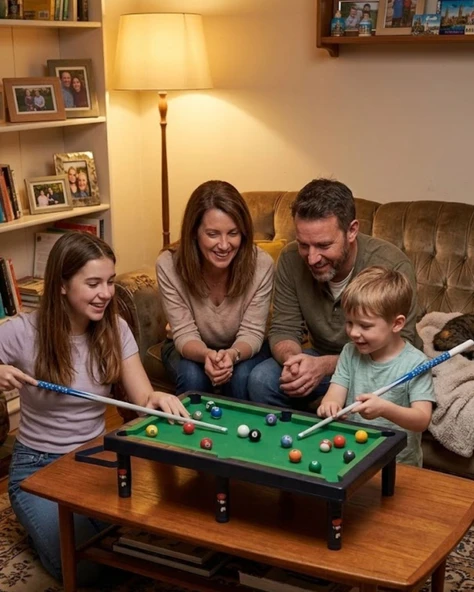 Çocuklar İçin Bilardo Seti Masaüstü Snooker ve Pool Oyuncak ürün görseli 1