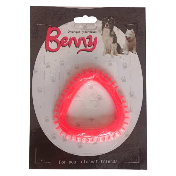 Benny Köpek Oyuncağı Üçgen 8 x 8.5 cm Kırmızı ürün görseli 1