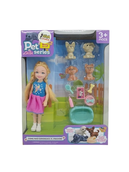 Pet Shop - Bebekli Köpek Bakım Seti - 7722-3 - Sarışın - 1 ADET ürün görseli 1