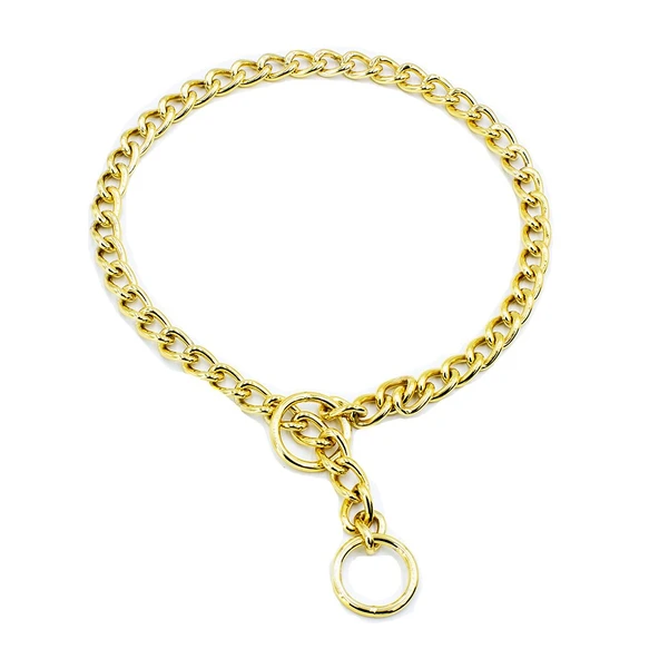 Eğitim Serisi Zincirli Köpek Boyun Tasması 3,5x55 cm - Gold ürün görseli 1