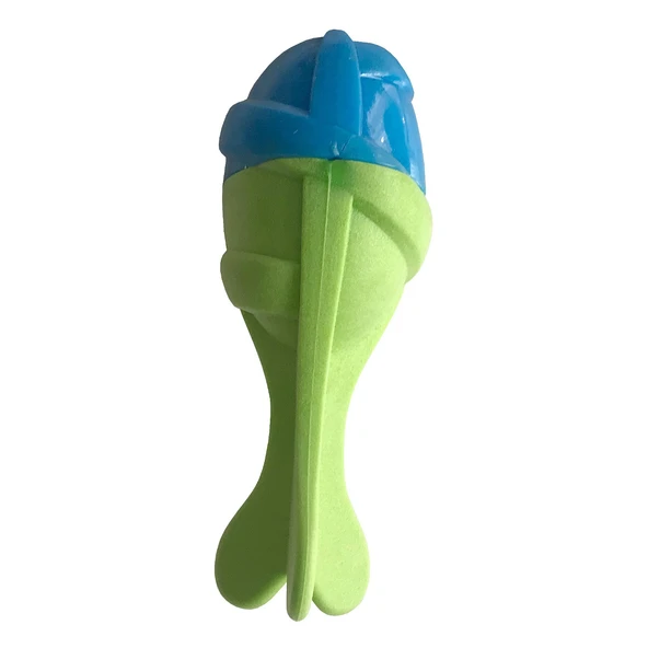 Sağlam Plastik Sesli Balık Köpek Oyuncağı 13 x 5 cm Mi Yeşil ürün görseli 1