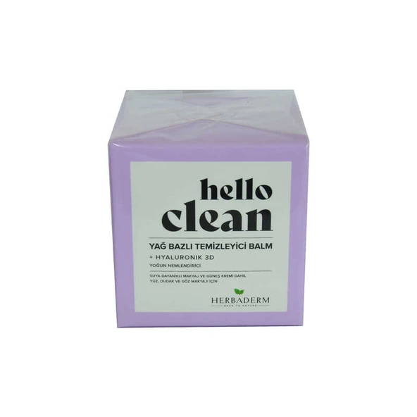 Hello Clean Yüz Dudak ve Göz için Yağ Bazlı Temizleyici Balm Hyaluronik 3D 100 ML ürün görseli 1