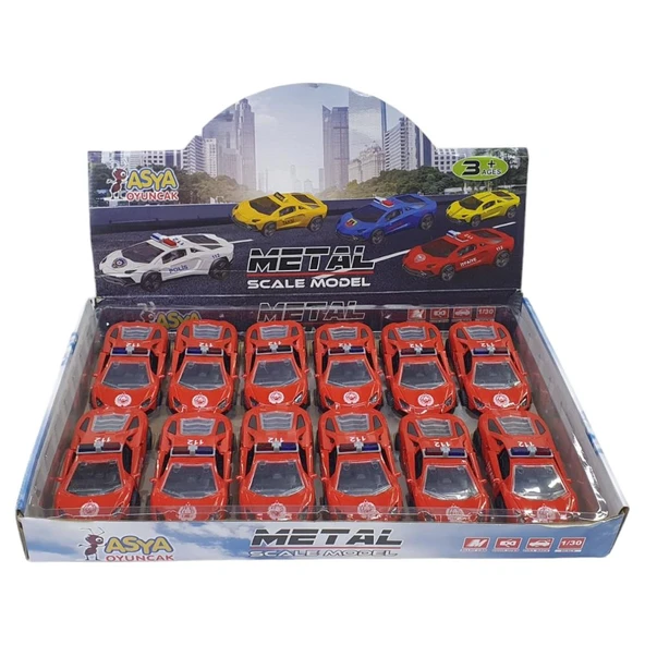 Çek Bırak Metal Araba Lamborgini - ILK003 - İtfaiye - 1 ADET ürün görseli 1