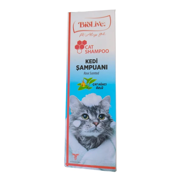 Biolive Çay Ağacı Özlü Kedi Şampuanı 200ml - Resim 2