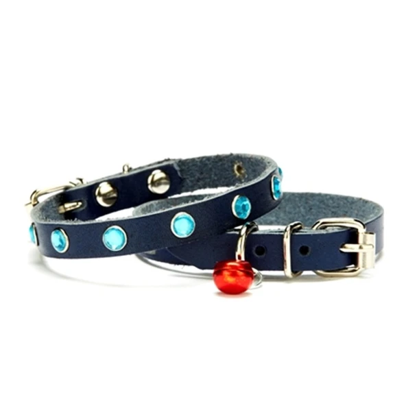 Taşlı Kedi ve Yru Köpek Tasması 1*23 cm Mi Medium ürün görseli 1