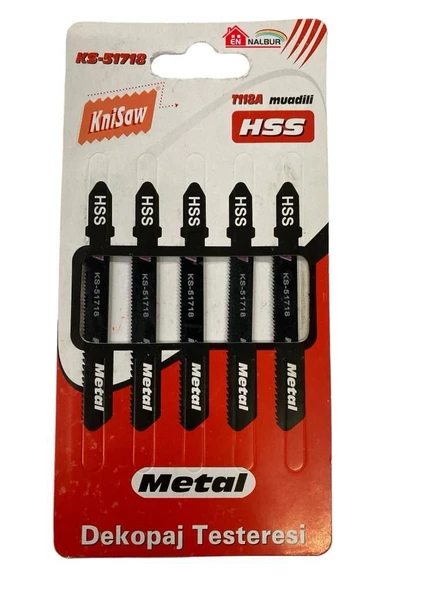 51718 Metal Dekupaj Testeresi 5 Parça ürün görseli 1