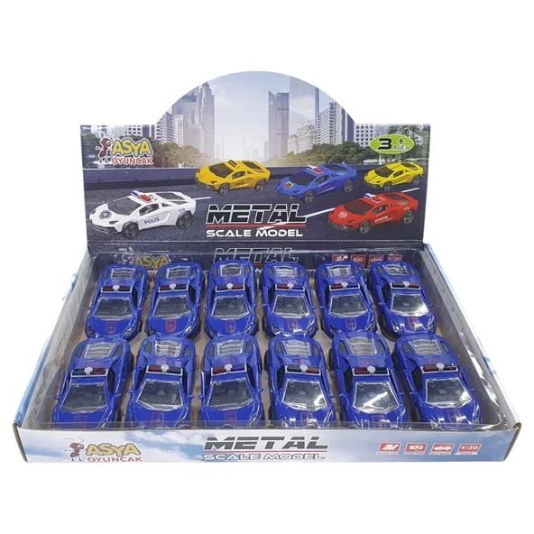 Çek Bırak Metal Araba Lamborgini - ILK004 - Jandarma - 1 ADET ürün görseli 1