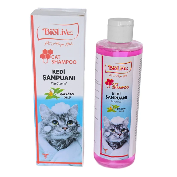 Biolive Çay Ağacı Özlü Kedi Şampuanı 200ml - Resim 3