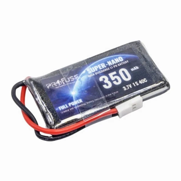 3,7V 1S 350mAh 40C Lipo Batarya (Drone Oyuncak Araba Tank Yat Telsiz Telefon Vs. Pil Batarya) ürün görseli 1