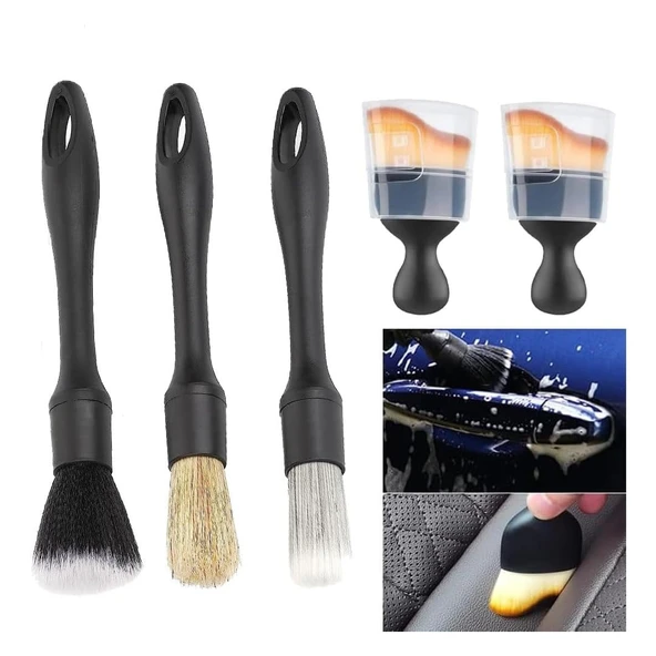 Sunup SN-29167 Çok Fonksiyonlu 5'Li Oto Detay Temizleme Fırça Seti ürün görseli 1