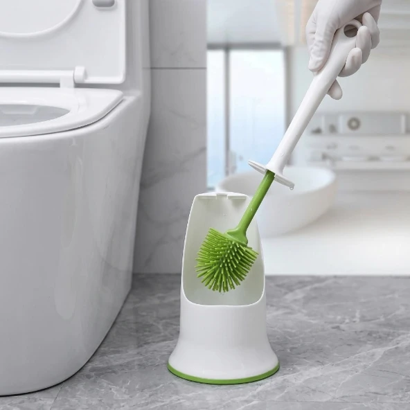 Ergonomik Silikon Tuvalet Fırçası ürün görseli 1