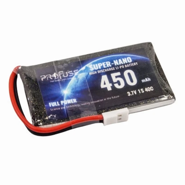 3,7V 1S 450mAh 40C Lipo Batarya (Drone Oyuncak Araba Tank Yat Telsiz Telefon Vs. Pil Batarya) ürün görseli 1