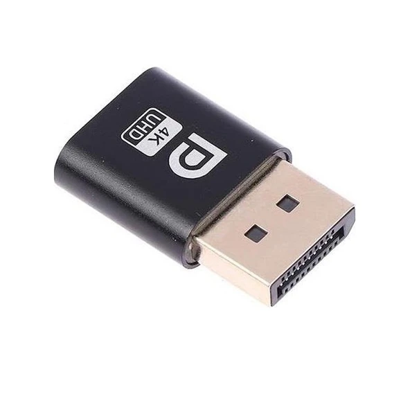 Powermaster PM-29415 Displayport 4K Uhd Dummy Plug Sanal Monitör Ekran Kartı Emülatörü ürün görseli 1