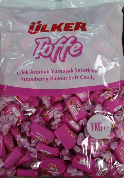Toffe Çilek Aromalı Yumuşak Şekerleme 1 Kg. ürün görseli 1