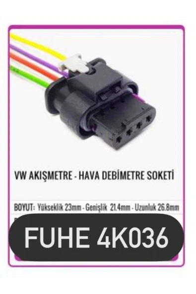 fuhe Fhe 4k036 Vw Akışmetre-hava Debimetre Soketi ürün görseli 1