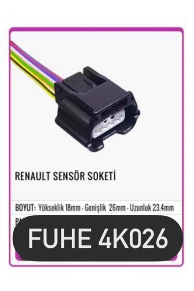 fuhe Fhe 4k026 Renault Sensör Soketi ürün görseli 1