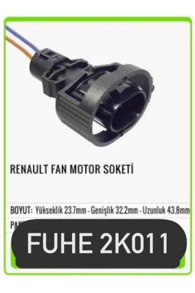 fuhe Fhe 2k011 Renault Fan Motor Soketi ürün görseli 1