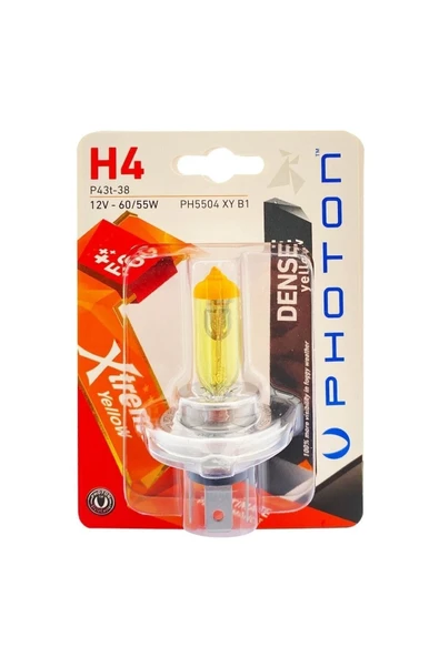 Photon H4 Xtreme Yellow Blister ürün görseli 1