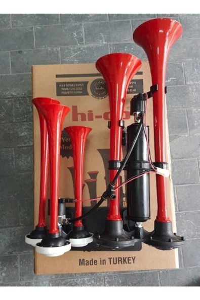 HIDO 5 Borulu Dadan Yankılı Korna 12 Volt ürün görseli 1