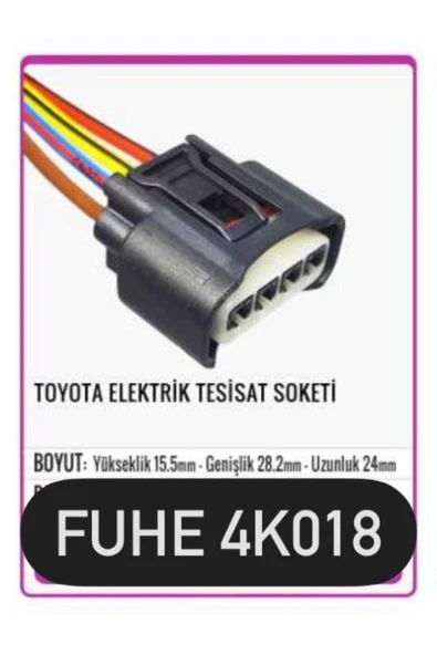 fuhe Fhe 4k018 Toyota Elektrik Tesisat Soketi ürün görseli 1