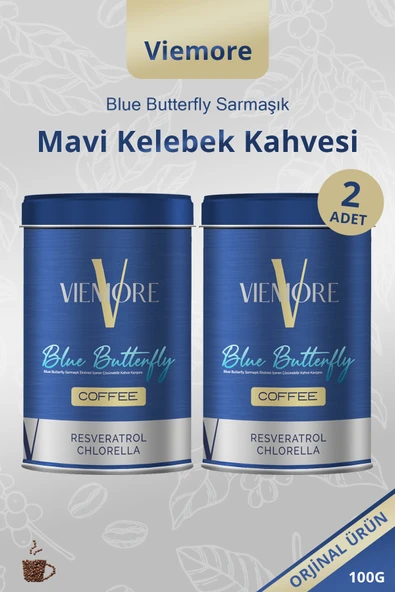 Viemore 2 Adet - Blue Butterfly Sarmaşık Ekstresi Içeren Kahve - Mavi Kelebek Kahvesi 200g ürün görseli 1