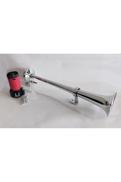 AEM KORNA HAVALI MARİN TEK BORULU MOTORLU 12 V 41 CM BOY 9 CM ÇAP ürün görseli 1