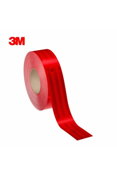 3M REFLEKTİF ŞERİT 55 MM KIRMIZI (SERT YUZEY) (1 MT FİYATIDIR) ürün görseli 1