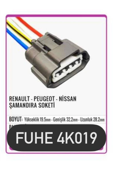 fuhe Fhe 4k019 Renault-peugeot-nissan Şamandra Soketi ürün görseli 1