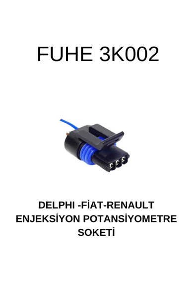 fuheoto Delphı / 12162182- Uyumlu Fıat/renault Enjeksiyon Potansiyemetre Soketi ürün görseli 1