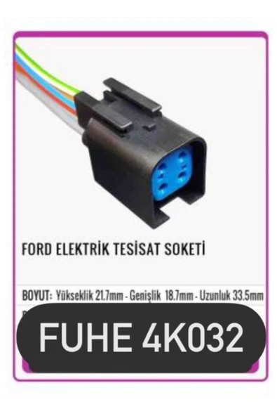 fuhe Fhe 4k032 Ford Elektrik Tesisat Soketi ürün görseli 1