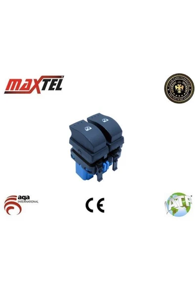 Maxtel 18204772 Cam Açma Düğmesi Scenic Iı Sol Mavi Soket 11 Fişli ürün görseli 1