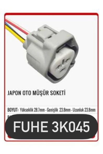 fuhe Fhe 3k045 3 Pin Oto Elektrik Tesisat Soketi ürün görseli 1