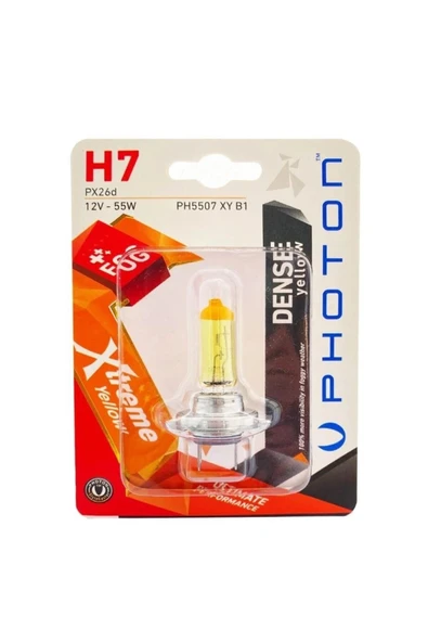 Photon H7 12v 55w Xtreme Yellow (TEKLİ BLİSTER) Ph5507 Xy B1 ürün görseli 1