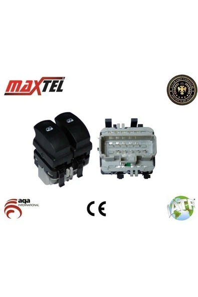 Maxtel Cam Anahtarı Renault Clio Iıı Sol 10 Fıslı Grı -18204943 Uyumlu ürün görseli 1