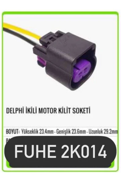 fuhe Fhe 2k014 Delphi Ikili Motor Kilit Soketi ürün görseli 1