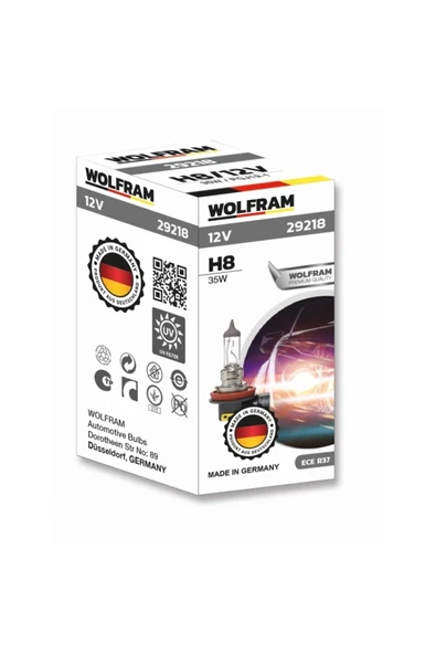WOLFRAM Orjinal Far Ampulü H8 ürün görseli 1