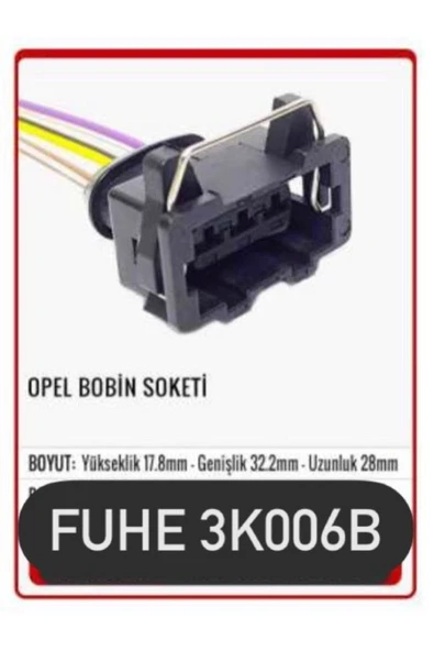fuhe Fhe 3k006b Opel Bobin Soketi ürün görseli 1