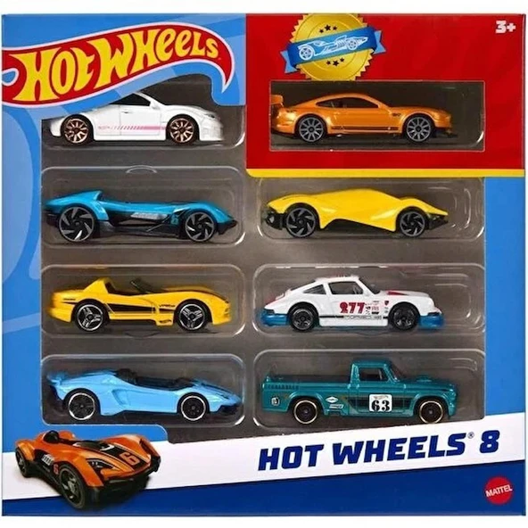 HotWheels HPV78 Araba Seti 8'Li ürün görseli 1