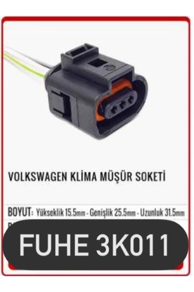 fuhe Fhe 3k011 Volkswagen Klima Müşür Soketi ürün görseli 1